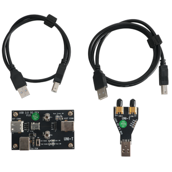 UT-USB20-SQ-HD zestaw testowy Uni-T: 2x kabel USB + 1x moduł testowy + adapter