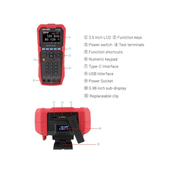 UT3550 tester baterii z interfejsem USB typu C